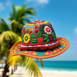A playful, colorful children's leather hat inspired by Ceará's traditional style