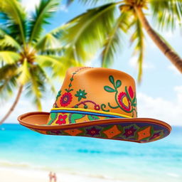 A playful, colorful children's leather hat inspired by Ceará's traditional style