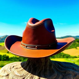 A classic cowboy hat, representing traditional Brazilian vaqueiro style