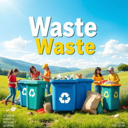 A creative cover design focusing on the theme of waste in the environment