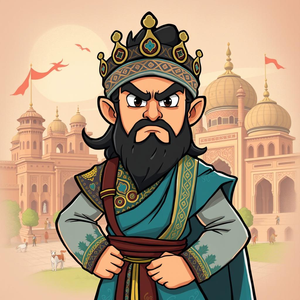 A stylized Wojak character representing the young Pashtun Sultan Shah Mahmud Hotak, a historical conqueror of Isfahan