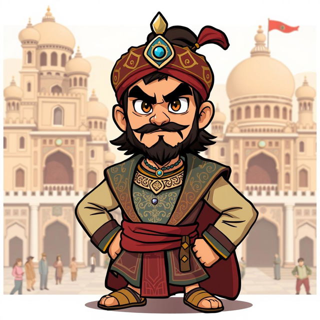 A stylized Wojak character representing the young Pashtun Sultan Shah Mahmud Hotak, a historical conqueror of Isfahan