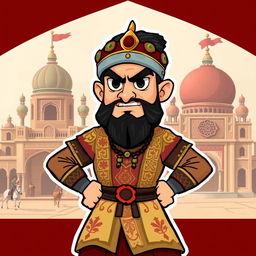 A stylized Wojak character representing the young Pashtun Sultan Shah Mahmud Hotak, a historical conqueror of Isfahan