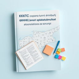 A visually appealing book cover featuring a clear and detailed map of Cyprus as the central background element