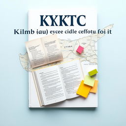 A captivating book cover featuring a detailed map of Cyprus as the primary background element