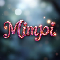 A captivating design featuring the title 'Mimpi' in unique, magical typography