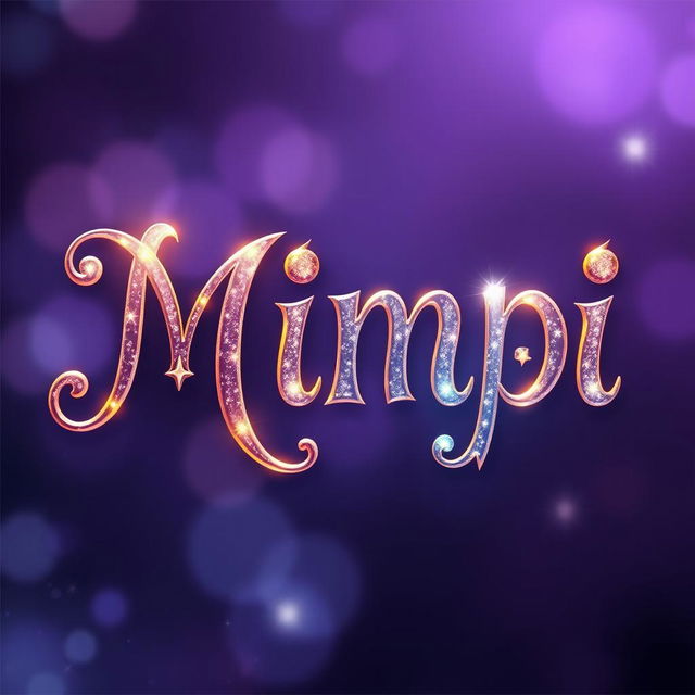 A captivating design featuring the title 'Mimpi' in unique, magical typography