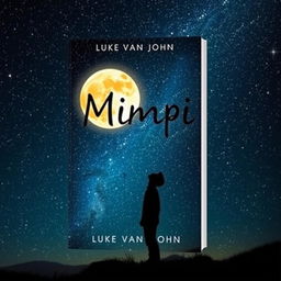 A beautifully designed book cover in A5 size featuring the title 'Mimpi' by author Luke Van John