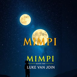 A beautifully designed book cover in A5 size featuring the title 'Mimpi' by author Luke Van John