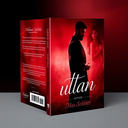 A captivating book cover design for a romance novel titled 'Sultan', featuring an intense yet romantic theme