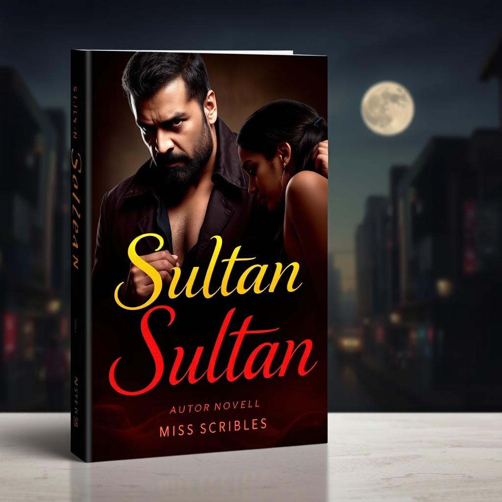 An attractive book cover for a romance novel titled 'Sultan'