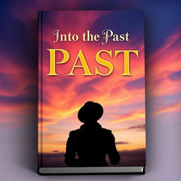 A captivating book cover design for a novel titled 'Into the Past'