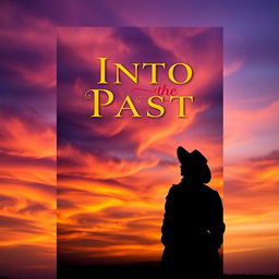 A captivating book cover design for a novel titled 'Into the Past'