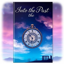 A captivating book cover featuring a dreamy sky theme for the title 'Into the Past'