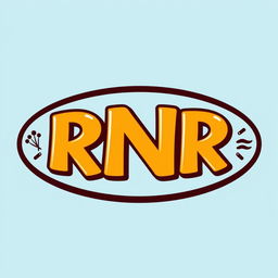 A logo design for a fast food brand named 'RNR'