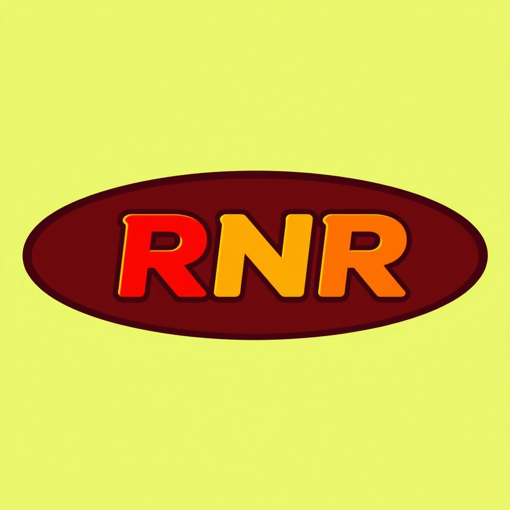 A logo design for a fast food brand named 'RNR'