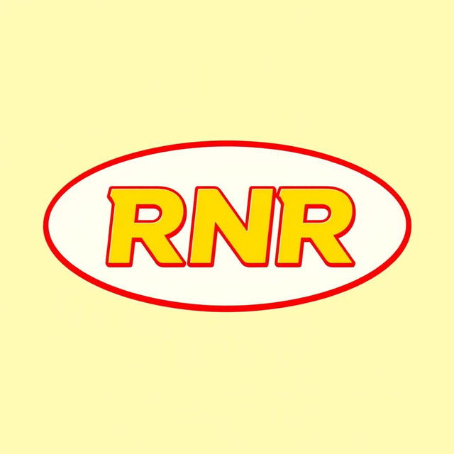 A logo design for a fast food brand named 'RNR'