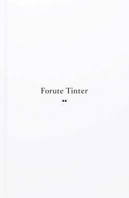 A minimalist cover page design featuring a simple layout with a solid color background