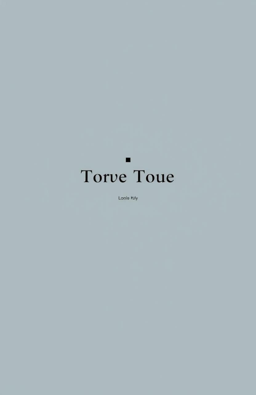 A minimalist cover page design featuring a simple layout with a solid color background