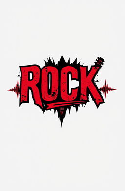 A unique and stylized band logo incorporating elements of rock and roll