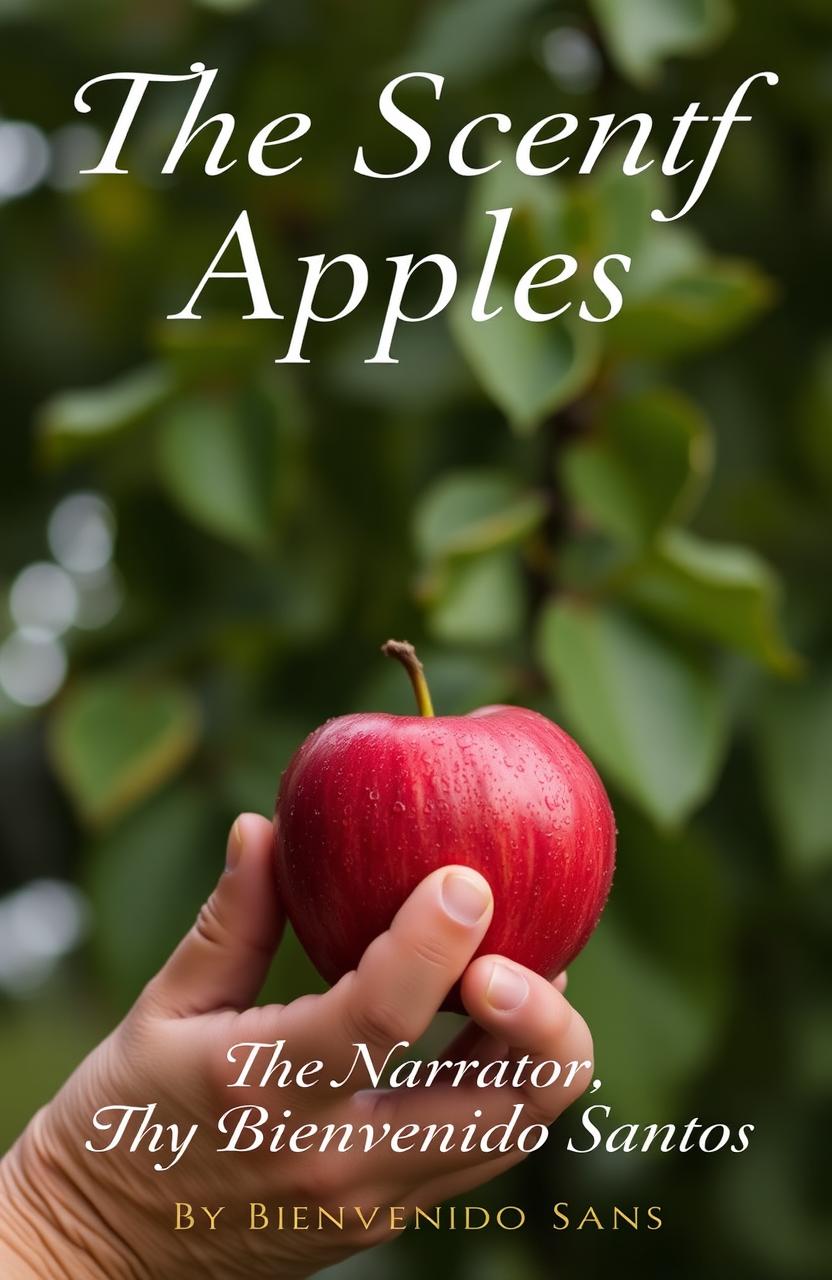 A close-up of a hand delicately holding a fresh, red apple