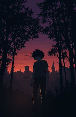 A dramatic and emotional scene illustrating a search for a lost father figure