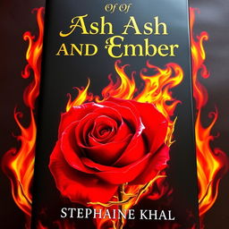 An aesthetically pleasing and captivating cover for 'Of Ash and Ember' by Stephanie Khal