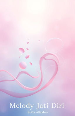 A mesmerizing representation of 'Melody Jati Diri' by Sofia Allzahra, featuring a dreamy blend of pink and blue colors