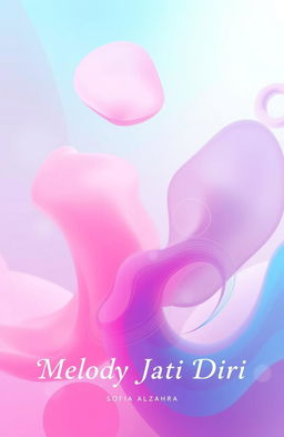 A mesmerizing representation of 'Melody Jati Diri' by Sofia Allzahra, featuring a dreamy blend of pink and blue colors