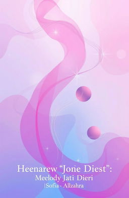 A mesmerizing representation of 'Melody Jati Diri' by Sofia Allzahra, featuring a dreamy blend of pink and blue colors