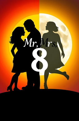 An artistic illustration featuring the text 'Mr, Mrs 8' prominently displayed in the center