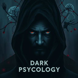 A visually striking illustration representing the theme of dark psychology, featuring a mysterious figure shrouded in shadows, symbolizing manipulation and secrecy