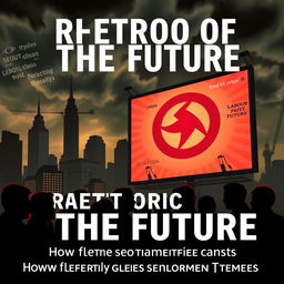 A thought-provoking book cover for 'Rhetoric of the Future: How the Labour Party Echoes Orwellian Themes'