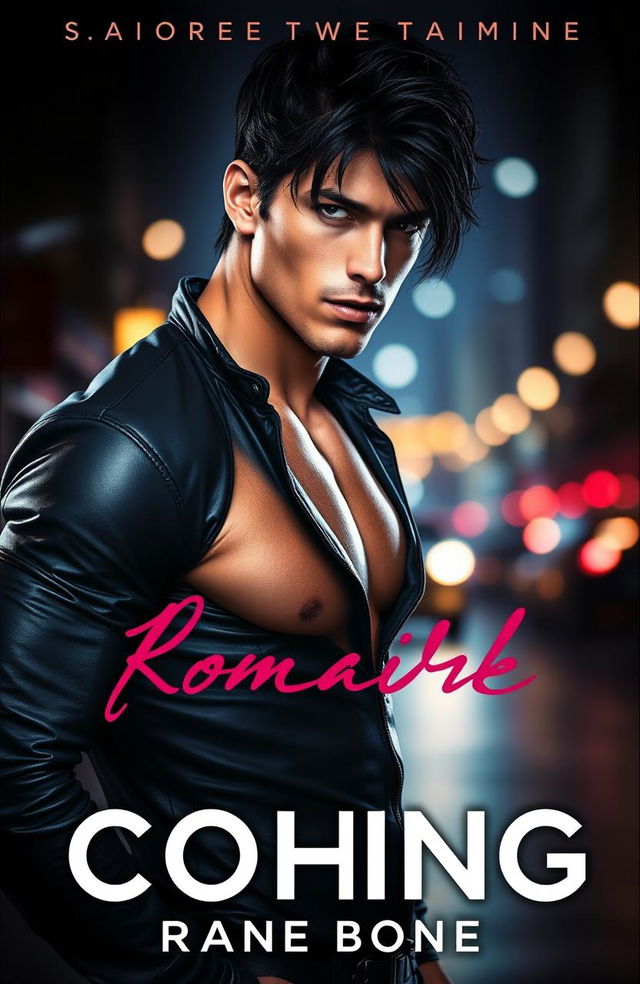 A hot and intense book cover featuring a male character exuding dominance and sensuality