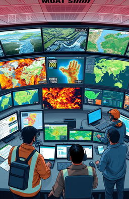 A detailed illustration of the application of remote sensing and GIS in disaster management