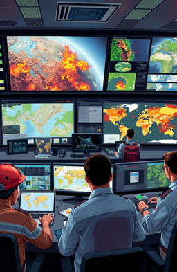 A detailed illustration of the application of remote sensing and GIS in disaster management