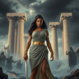 Alkmini stands boldly in the center, exuding confidence and strength