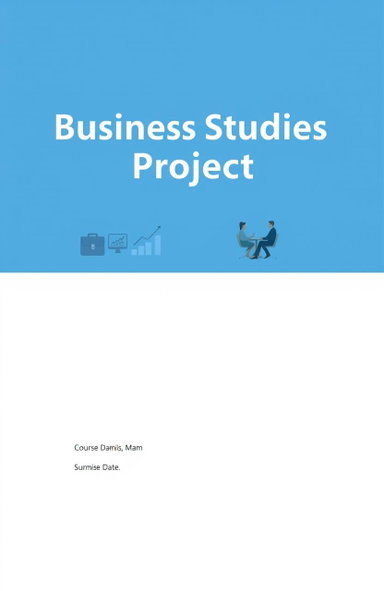 File Decoration Ideas Creative Business Studies Project Cover Page