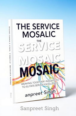 A creative book cover for 'THE SERVICE MOSAIC : WEAVING TOGETHER INSIGHTS TO ELEVATE SERVICE EXCELLENCE'