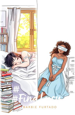 A professional sketch style illustration with fine trace, featuring a split scene cover design