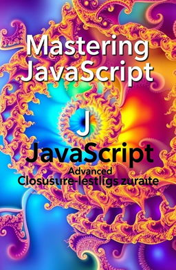 A visually striking book cover page featuring intricate recursive fractals in a vibrant color palette