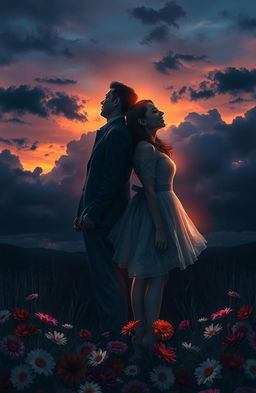 A poignant scene depicting the duality of love as both beautiful and painful