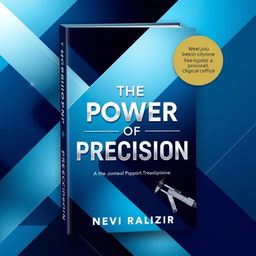 A striking book cover for "The Power of Precision" featuring a visually captivating design that embodies the concept of accuracy and attention to detail