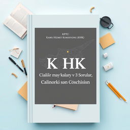A book cover design featuring a soft blue pastel background, incorporating a detailed map of Cyprus integrated artistically into the layout