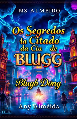 A breathtaking album cover design featuring a vibrant cityscape with stunning architecture, colorful lights, and a mysterious ambiance that captures the essence of a vibrant urban life