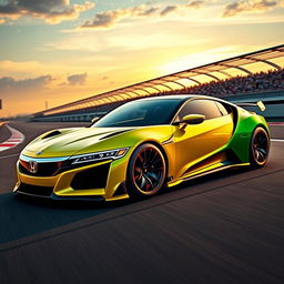 A stunning concept car inspired by Honda, paying tribute to the legendary Formula 1 driver Ayrton Senna