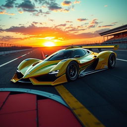 A stunning concept car inspired by Honda and the legendary Ayrton Senna, featuring a sleek, aerodynamic design that combines modern aesthetics with classic racing elements
