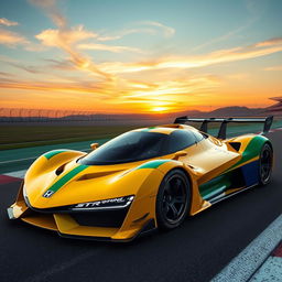 A stunning concept car inspired by Honda and the legendary Ayrton Senna, featuring a sleek, aerodynamic design that combines modern aesthetics with classic racing elements