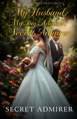 A striking book cover design for a novel titled 'My Husband, My Secret Admirer'