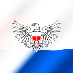 National flag featuring two horizontal stripes, with a white stripe at the top and a blue stripe at the bottom